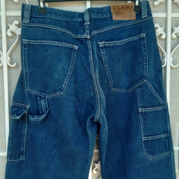 FUBU Apparel Mens Jeans 36 x 34 Blue Carpenter Style - Picture 5 of 9